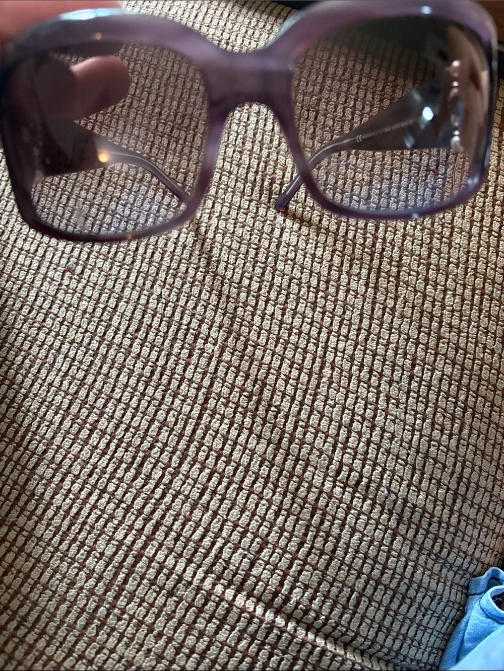 Gorgeous Valentino Plum Sunglasses with Pearl Trim